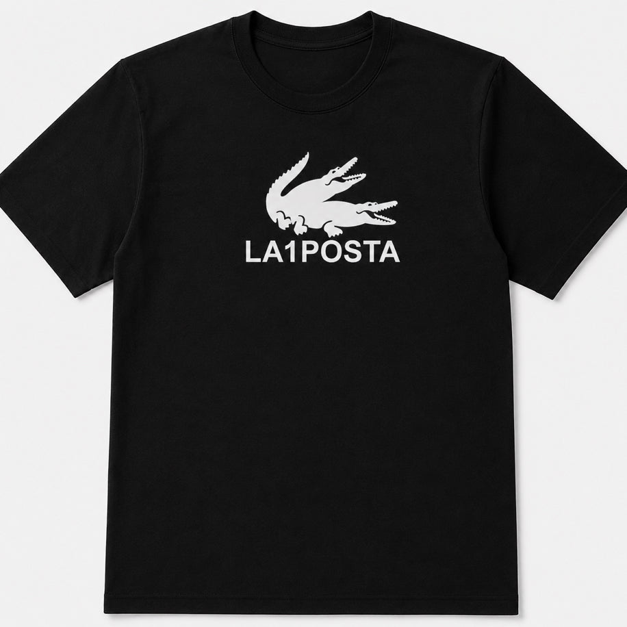 La1Posta Black Oversize T-Shirt