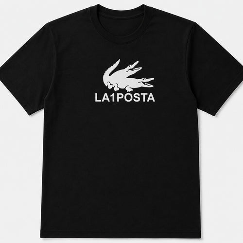 La1Posta Black Oversize T-Shirt