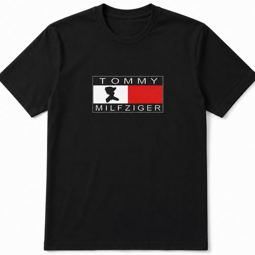 Tommy Milfziger Black Oversize T-Shirt