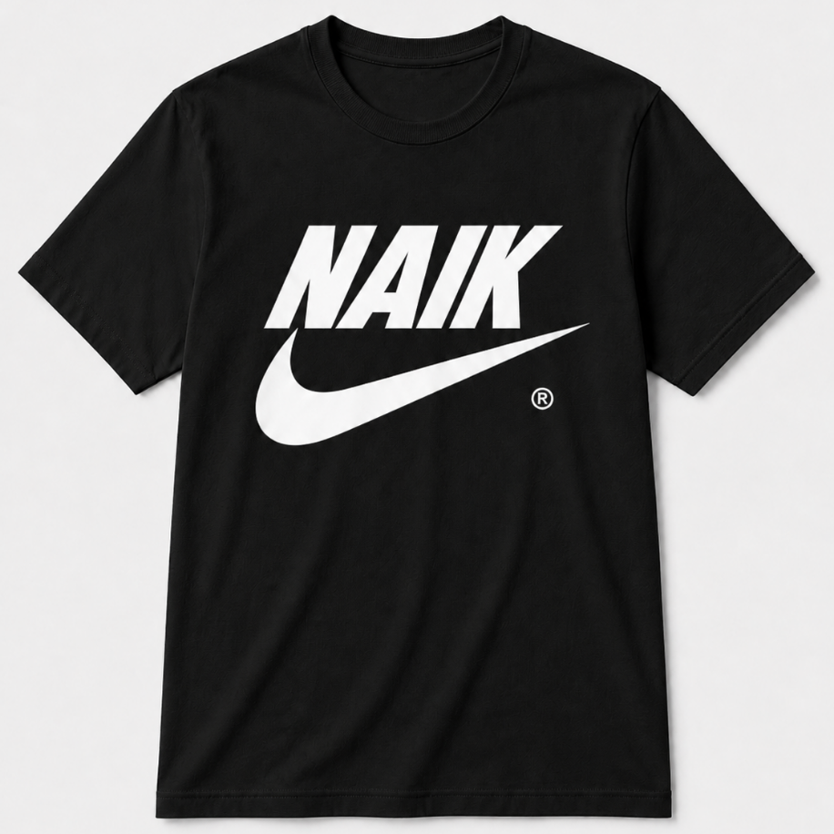 NAIK Black Oversize T-shirt