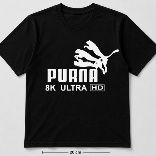 Purna 8k Black Oversize T-Shirt