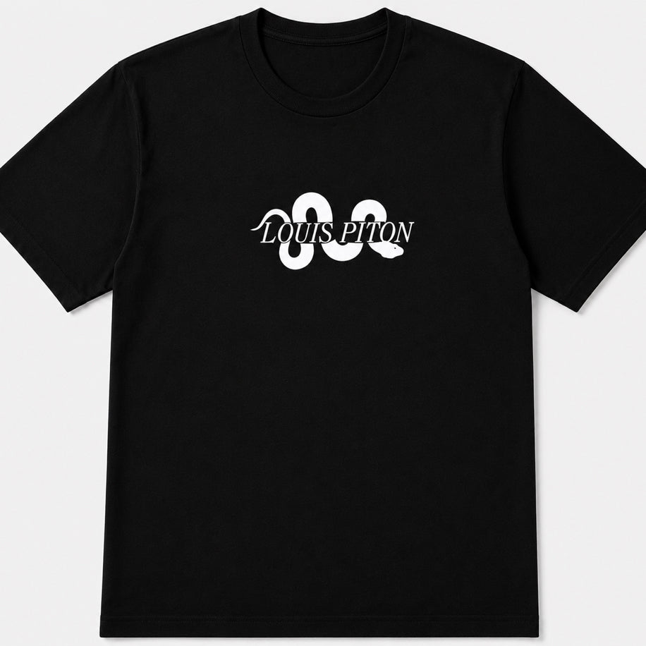 Louis Piton Black Oversize T-Shirt