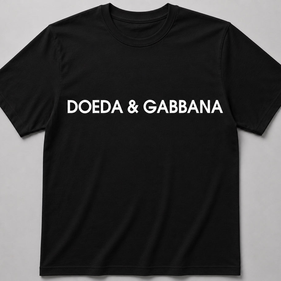 Doeda&Gabbana Black Oversize T-Shirt