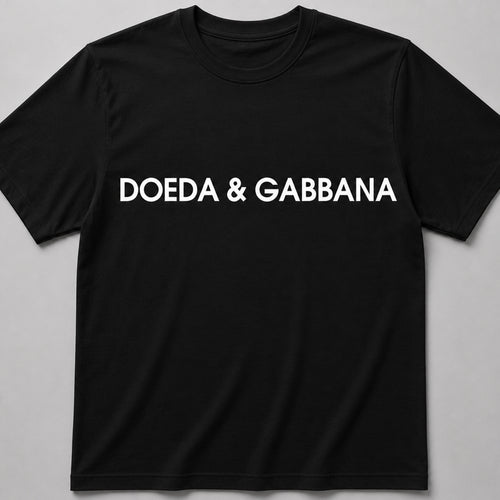 Doeda&Gabbana Black Oversize T-Shirt